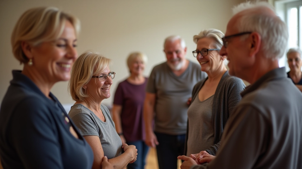 Community dance group gathering